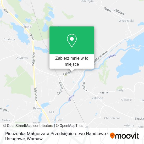 Mapa Pieczonka Małgorzata Przedsiębiorstwo Handlowo - Usługowe