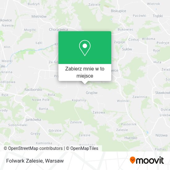 Mapa Folwark Zalesie