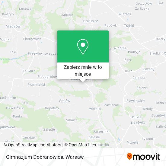 Mapa Gimnazjum Dobranowice