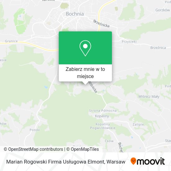 Mapa Marian Rogowski Firma Usługowa Elmont