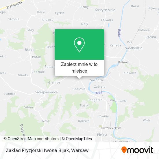 Mapa Zakład Fryzjerski Iwona Bijak