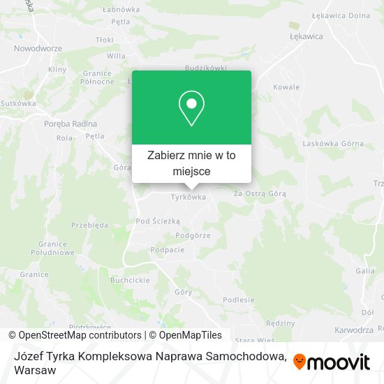 Mapa Józef Tyrka Kompleksowa Naprawa Samochodowa