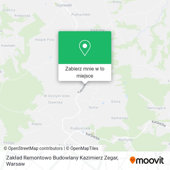 Mapa Zakład Remontowo Budowlany Kazimierz Zegar