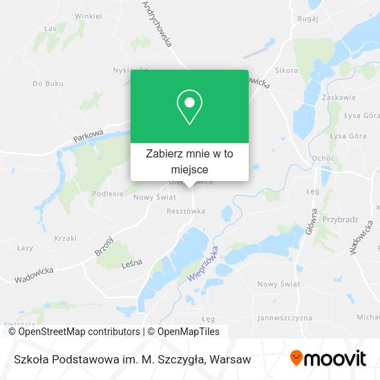 Mapa Szkoła Podstawowa im. M. Szczygła