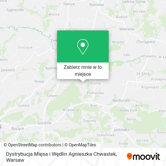 Mapa Dystrybucja Mięsa i Wędlin Agnieszka Chwastek