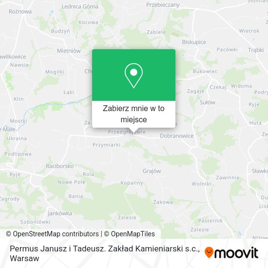 Mapa Permus Janusz i Tadeusz. Zakład Kamieniarski s.c.