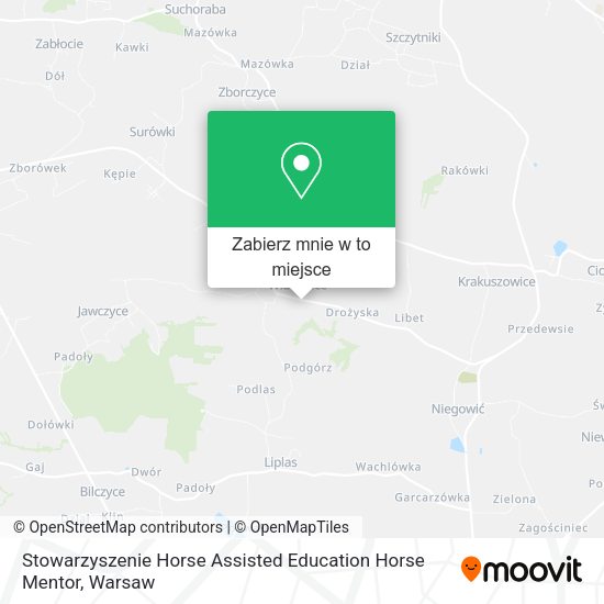 Mapa Stowarzyszenie Horse Assisted Education Horse Mentor