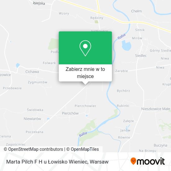 Mapa Marta Pilch F H u Łowisko Wieniec