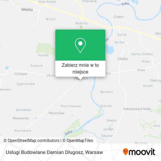 Mapa Usługi Budowlane Damian Długosz