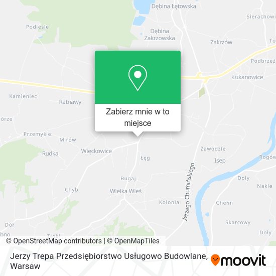 Mapa Jerzy Trepa Przedsiębiorstwo Usługowo Budowlane