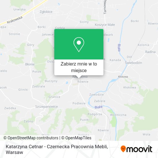 Mapa Katarzyna Cetnar - Czernecka Pracownia Mebli