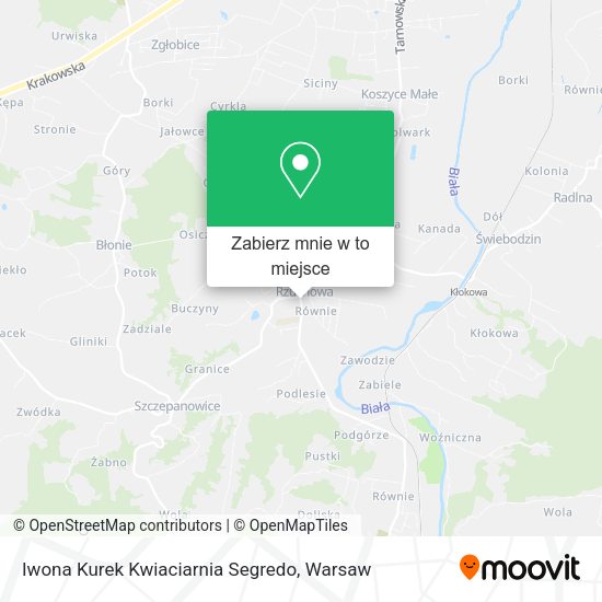 Mapa Iwona Kurek Kwiaciarnia Segredo