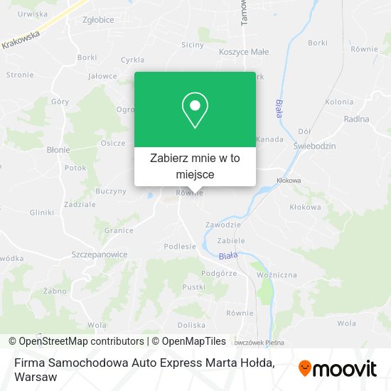 Mapa Firma Samochodowa Auto Express Marta Hołda