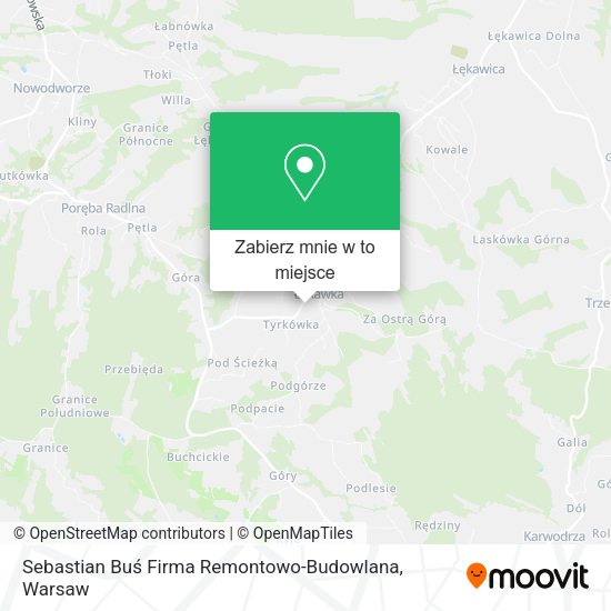 Mapa Sebastian Buś Firma Remontowo-Budowlana