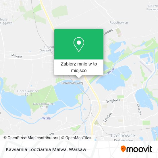 Mapa Kawiarnia Lodziarnia Malwa