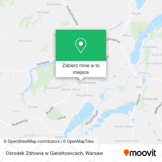 Mapa Ośrodek Zdrowia w Gierałtowicach