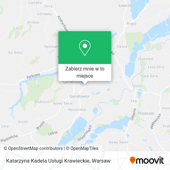 Mapa Katarzyna Kadela Usługi Krawieckie