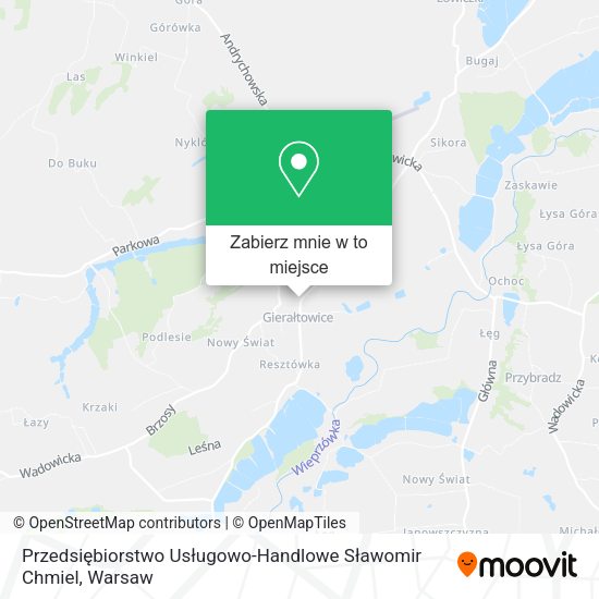 Mapa Przedsiębiorstwo Usługowo-Handlowe Sławomir Chmiel