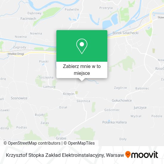 Mapa Krzysztof Stopka Zakład Elektroinstalacyjny