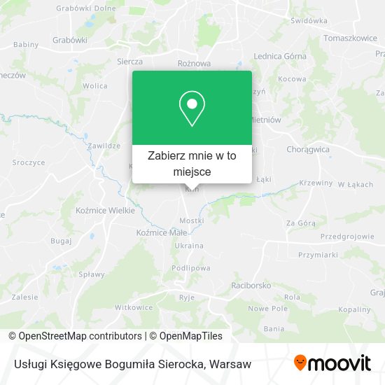 Mapa Usługi Księgowe Bogumiła Sierocka