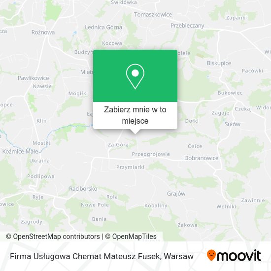 Mapa Firma Usługowa Chemat Mateusz Fusek