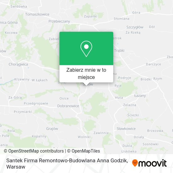 Mapa Santek Firma Remontowo-Budowlana Anna Godzik