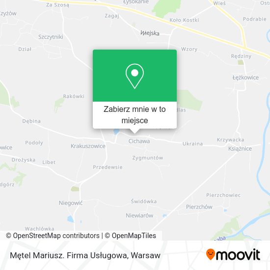 Mapa Mętel Mariusz. Firma Usługowa