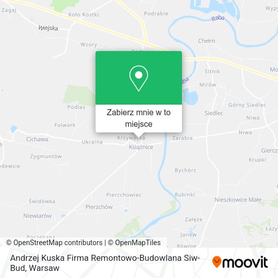 Mapa Andrzej Kuska Firma Remontowo-Budowlana Siw-Bud