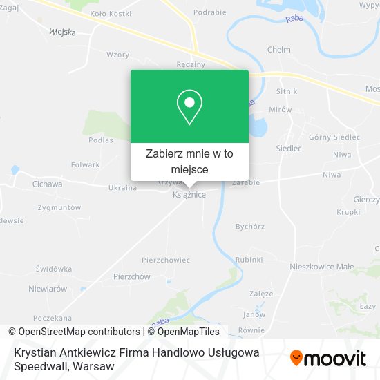 Mapa Krystian Antkiewicz Firma Handlowo Usługowa Speedwall