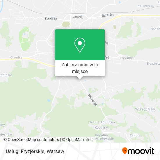 Mapa Usługi Fryzjerskie