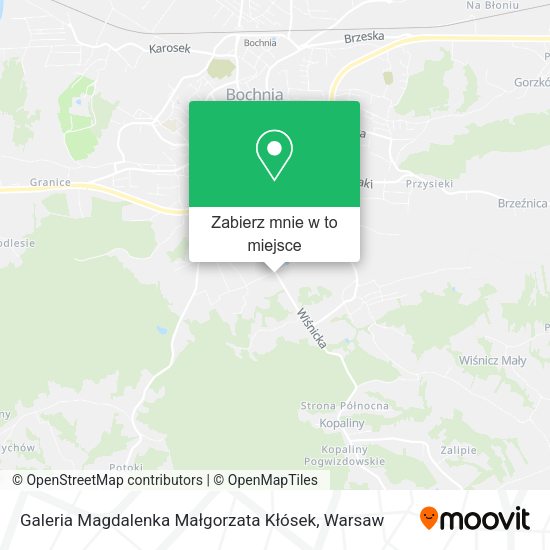 Mapa Galeria Magdalenka Małgorzata Kłósek