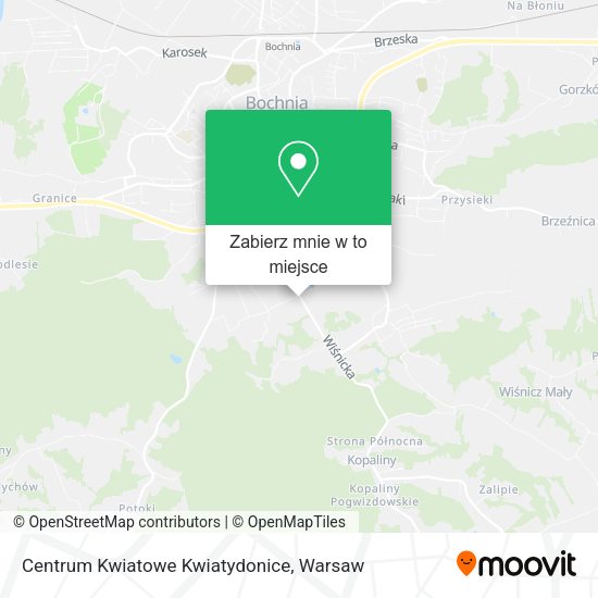 Mapa Centrum Kwiatowe Kwiatydonice