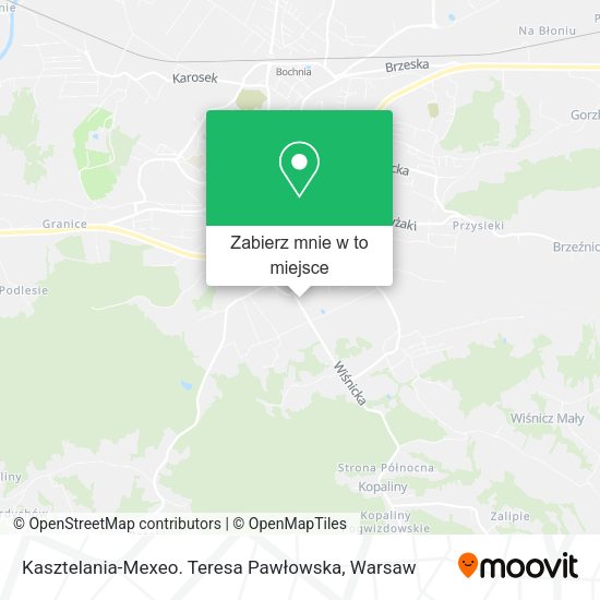 Mapa Kasztelania-Mexeo. Teresa Pawłowska