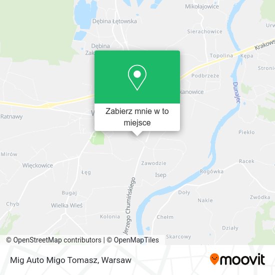 Mapa Mig Auto Migo Tomasz