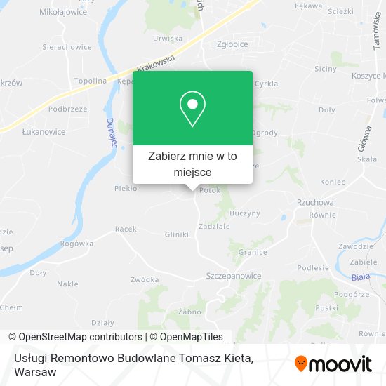 Mapa Usługi Remontowo Budowlane Tomasz Kieta