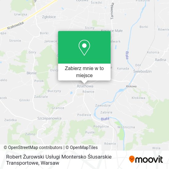 Mapa Robert Żurowski Usługi Montersko Ślusarskie Transportowe