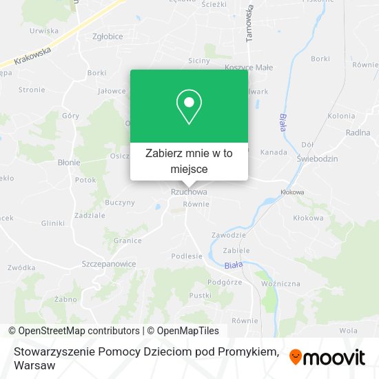 Mapa Stowarzyszenie Pomocy Dzieciom pod Promykiem