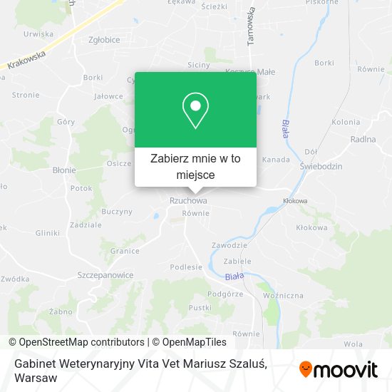 Mapa Gabinet Weterynaryjny Vita Vet Mariusz Szaluś