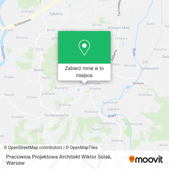 Mapa Pracownia Projektowa Architekt Wiktor Solak