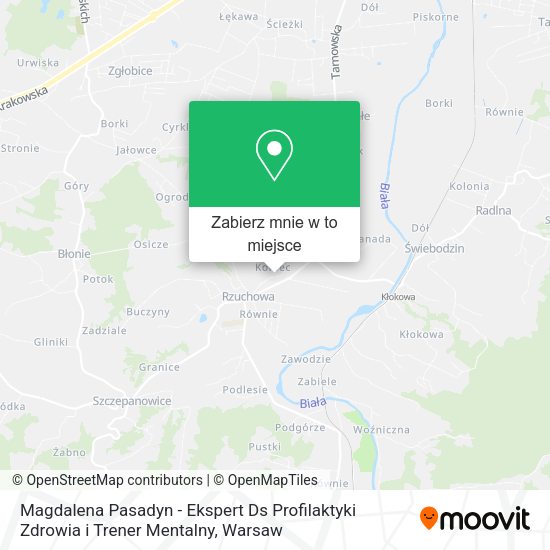 Mapa Magdalena Pasadyn - Ekspert Ds Profilaktyki Zdrowia i Trener Mentalny