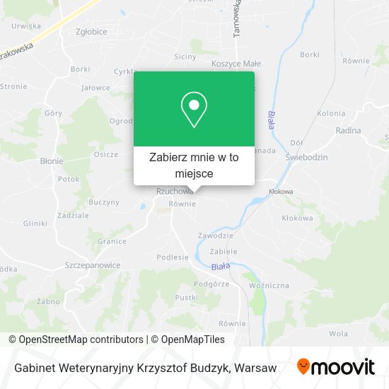 Mapa Gabinet Weterynaryjny Krzysztof Budzyk