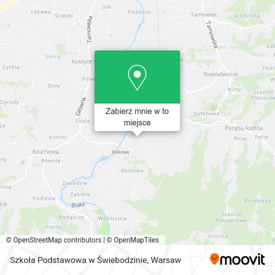 Mapa Szkoła Podstawowa w Świebodzinie