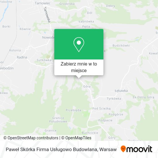 Mapa Paweł Skórka Firma Usługowo Budowlana