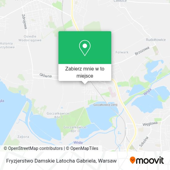 Mapa Fryzjerstwo Damskie Latocha Gabriela