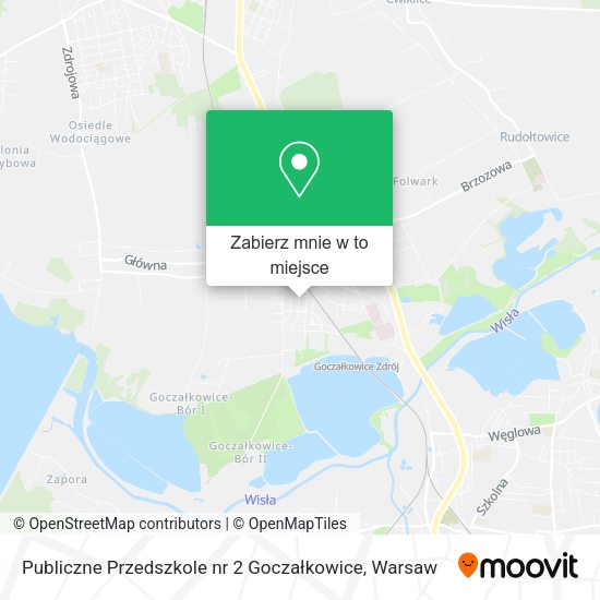 Mapa Publiczne Przedszkole nr 2 Goczałkowice