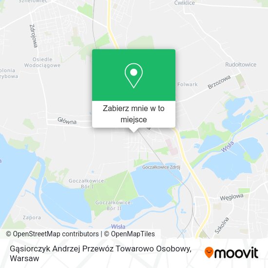 Mapa Gąsiorczyk Andrzej Przewóz Towarowo Osobowy