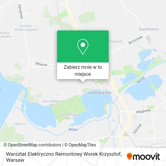 Mapa Warsztat Elektryczno Remontowy Worek Krzysztof