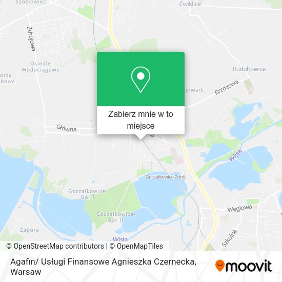 Mapa Agafin/ Usługi Finansowe Agnieszka Czernecka