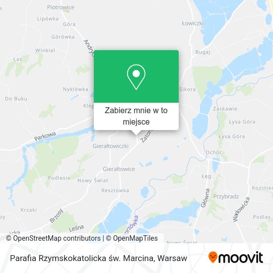 Mapa Parafia Rzymskokatolicka św. Marcina