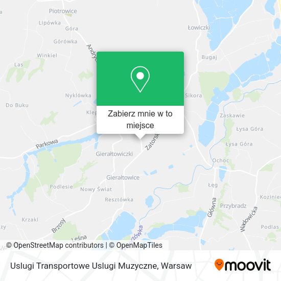 Mapa Uslugi Transportowe Uslugi Muzyczne